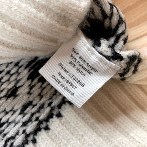 NWT Line and Dot Women Montana Fair Isle Knit Sweater Crew Neck Size Small - Picture 3 of 7